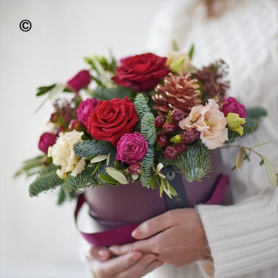 Christmas Hatbox (Florist Choice)