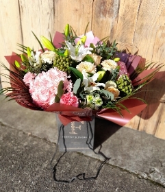 Mothers Day Pastel Florist Choice Handtied