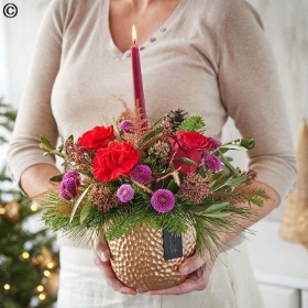 Christmas Candle Arrangement Florist Choice